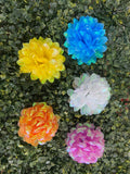 BIG DAHALIYA SHINY ARTIFICIAL FLOWERS
